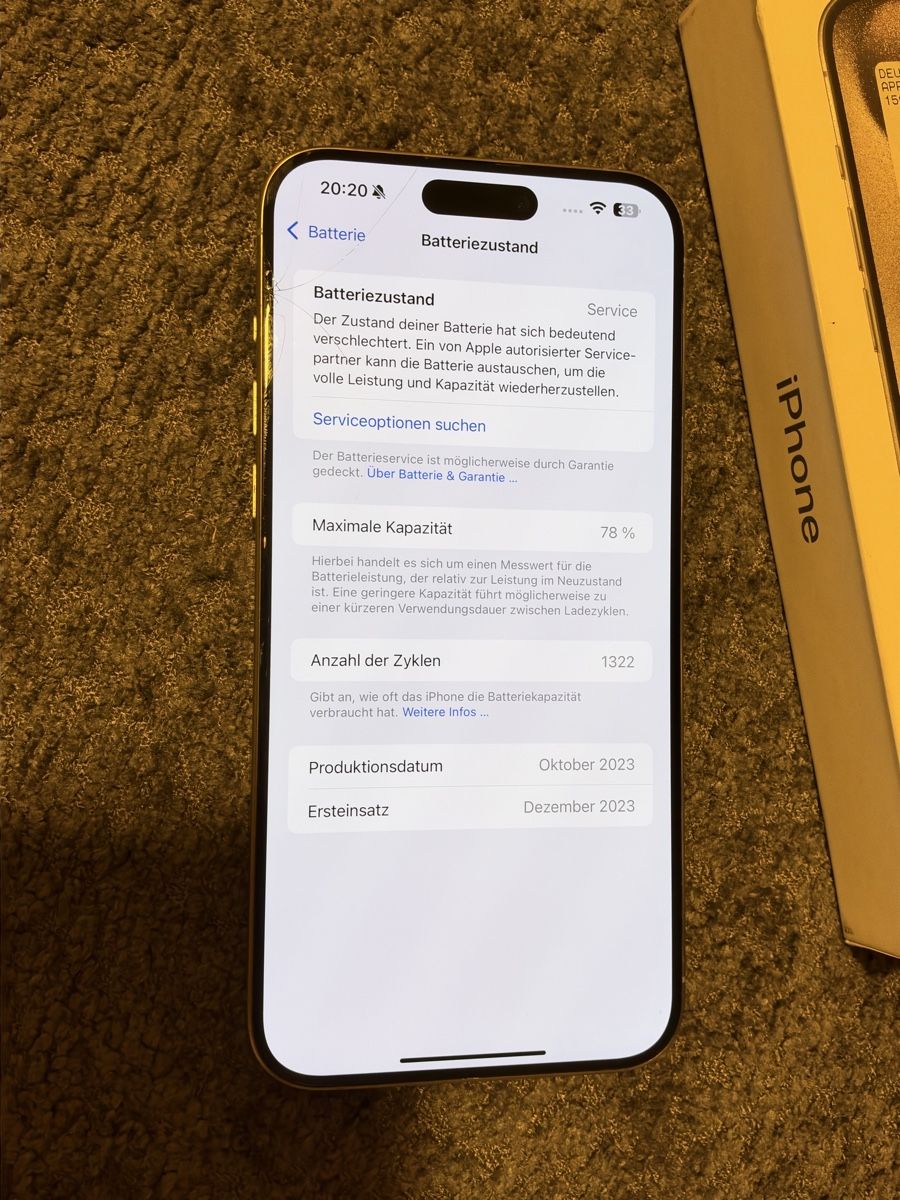 Apple Handys / Smartphones: iPhone 15 Pro Max Natural Titanium 256GB – Gebraucht aus Hermetschwil-Staff von Joannestrm 1