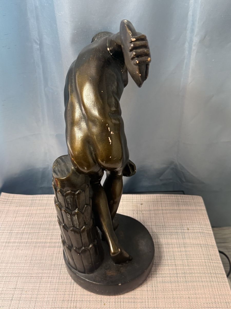 Sculture & Statue: Diskuswerfer / Athletenfigur, bronziert, ca. 40 cm – Usato da Grenchen venduto da swiss.antiques 4
