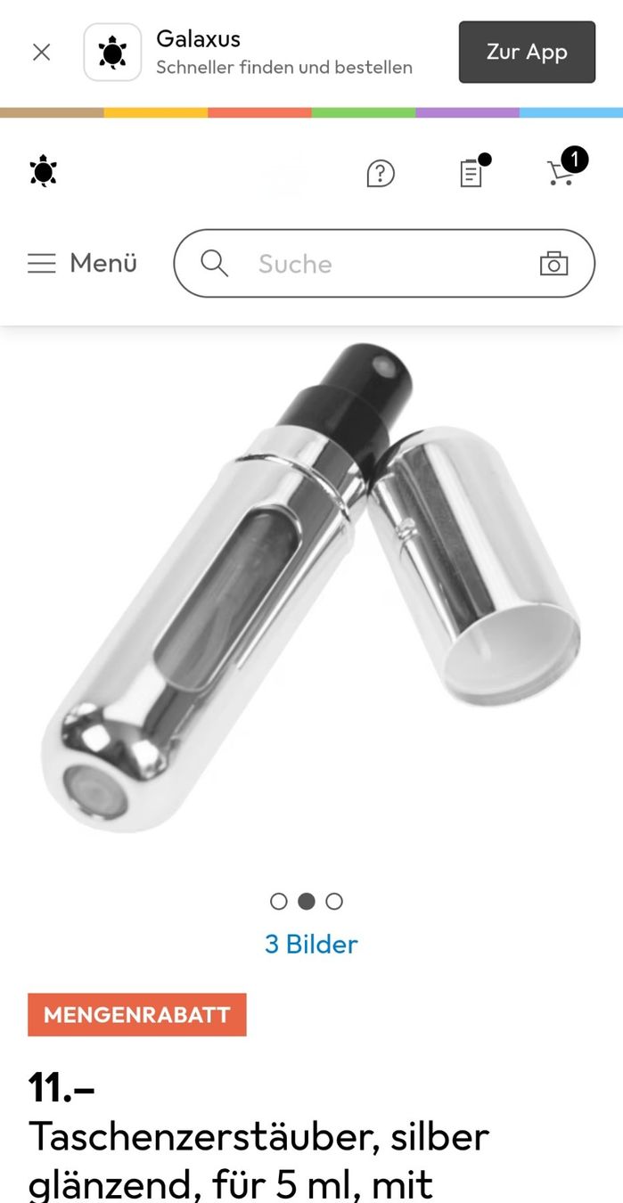 Flaconi: Parfüm Zerstäuber 5 ml / Galaxus CHF 11.- / Flacon Perfume – Nuovo e nell'imballaggio originale da Uster venduto da -FPS- 4