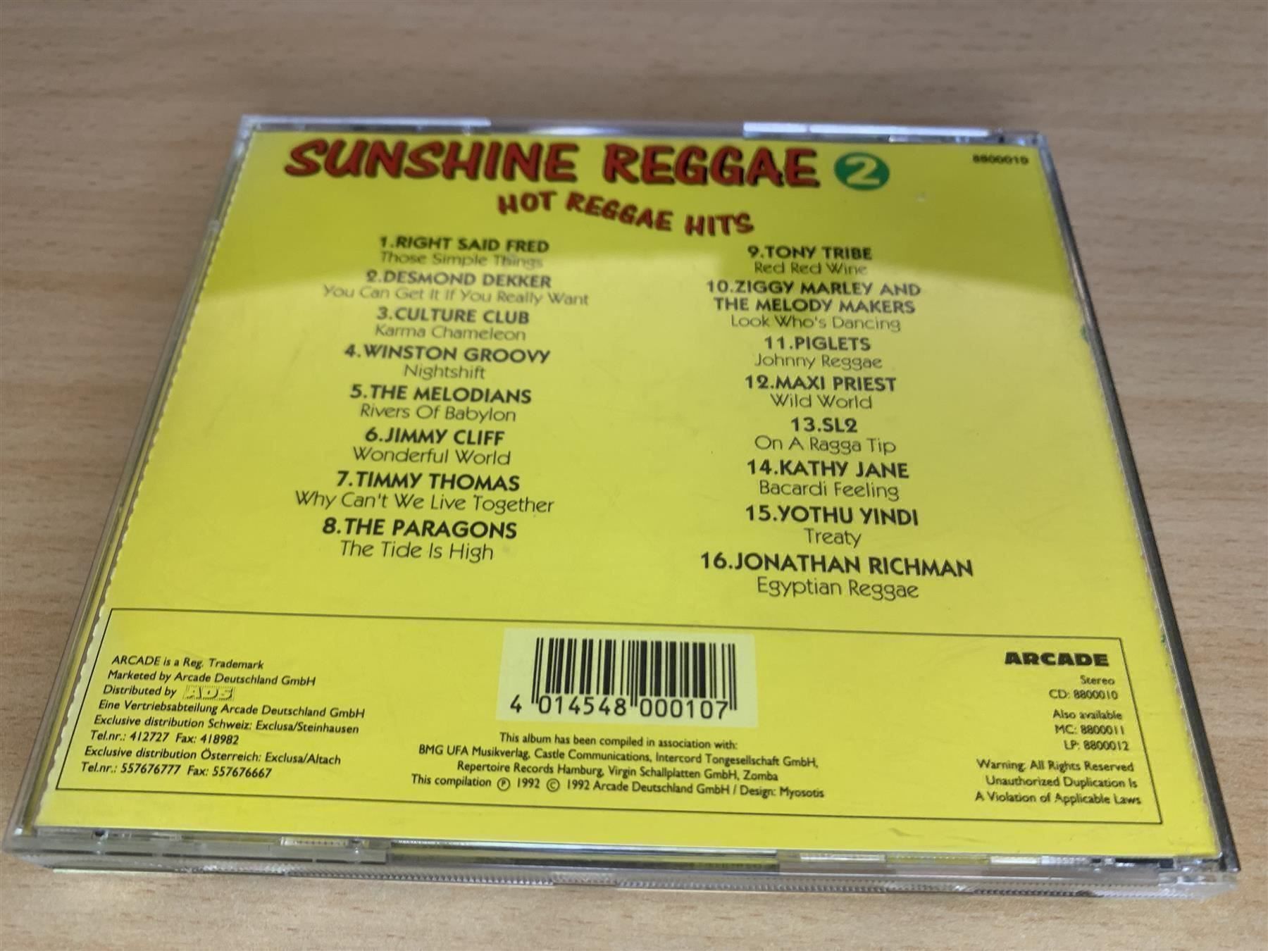 CD: Sunshine Reggae 2 - Hot Reggae Hits – Usato da Rikon im Tösstal venduto da Alpenmutz 1