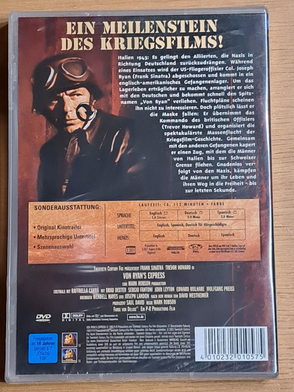 Tutti i DVDs: DVD Von Ryan's Express mit Frank Sinatra, neu verpackt – Nuovo e nell'imballaggio originale da Unterseen venduto da Kanica 1