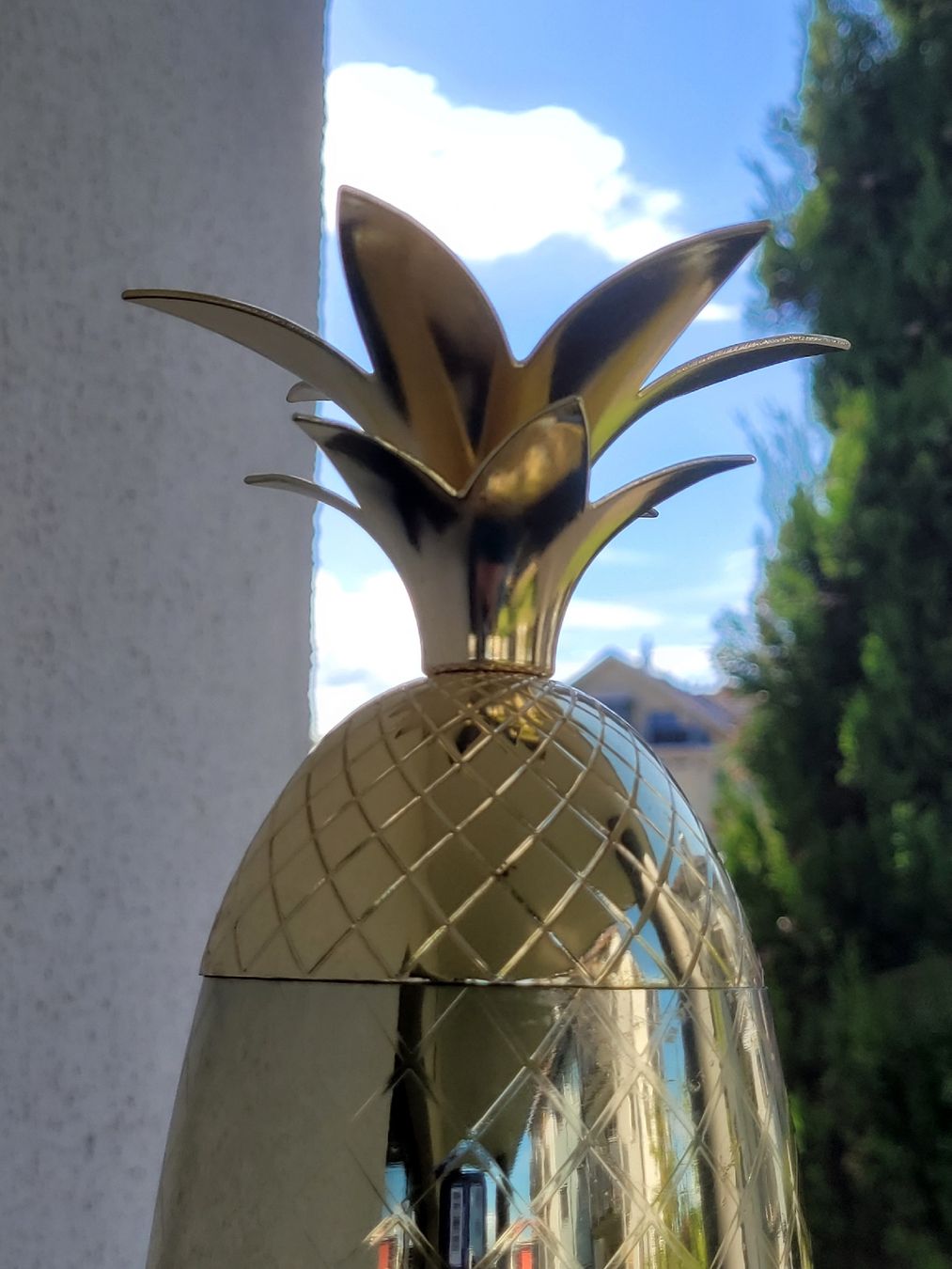 Tutte le decorazioni: Schöne Ananas Edelstahl beschichtet  – Usato da Buttikon SZ venduto da Renco 2