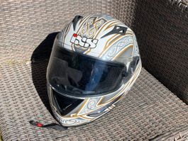 Casque moto intégral IXS HX 701 – taille M 58 – gris/argent