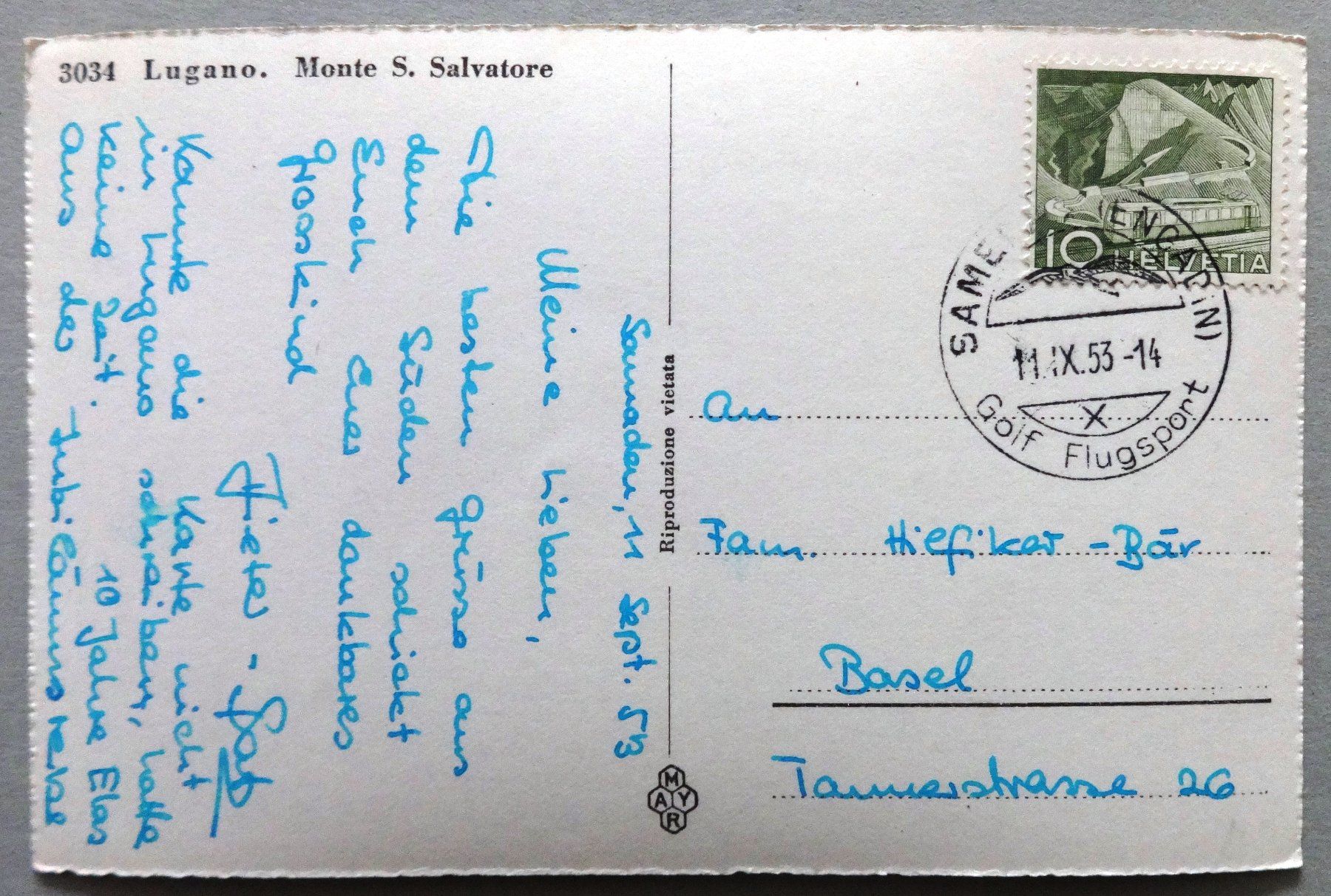 Cartes postales: Lugano, Monte S. Salvatore – D'occasion à Fétigny par Billy2miny 1