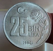TÜRKEI 25 BIN LIRA 1996