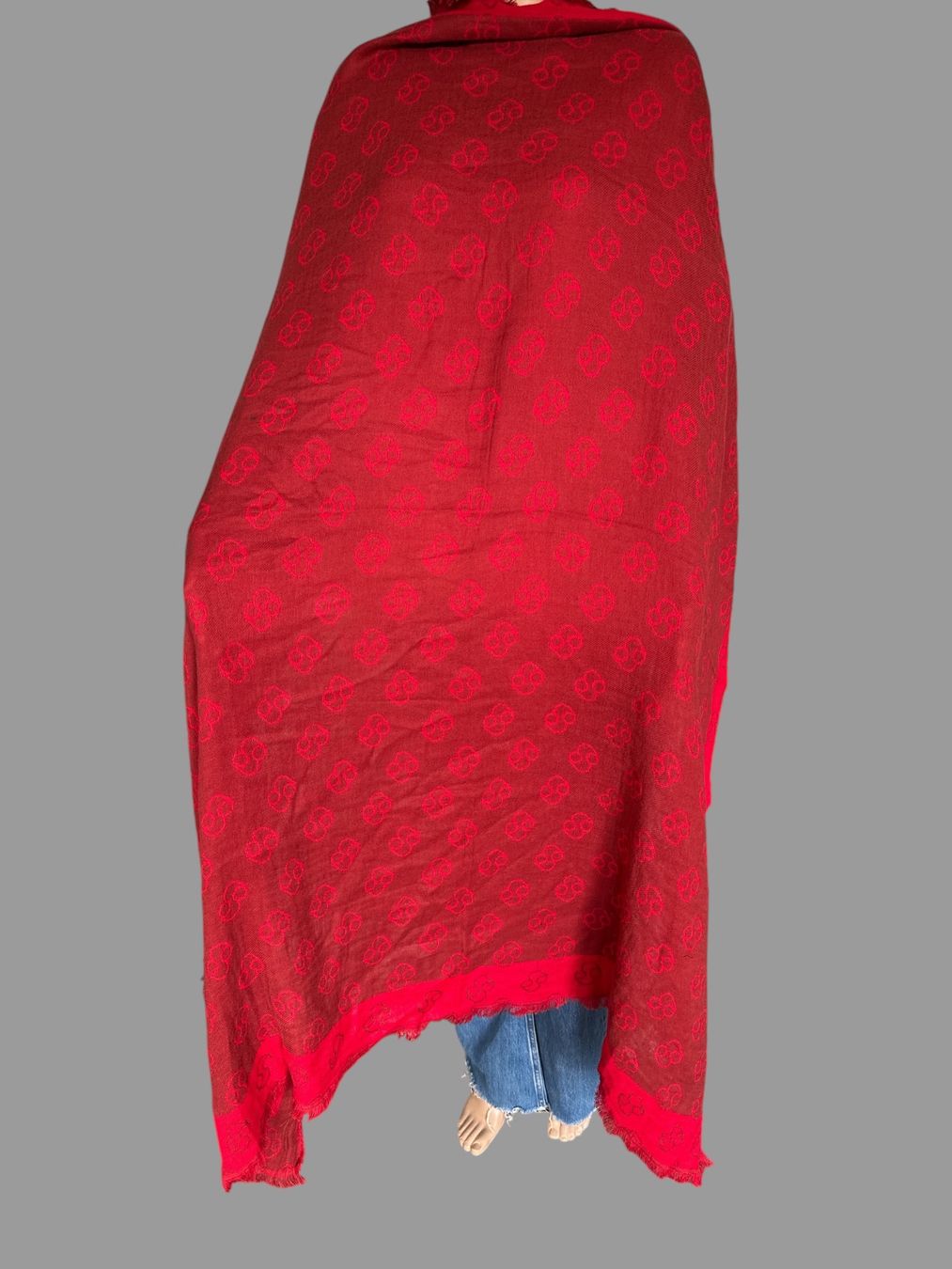 Foulard & Sciarpe: S.oliver Châle rouge à motif – Nuovo e nell'imballaggio originale da Vuisternens-Romont venduto da gol_xp6p
