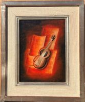 Angela Grob OEL AUF PLATTE  (1922-1972)    MIT RAHMEN