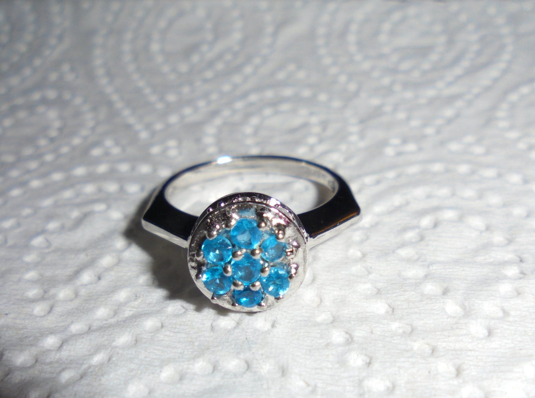 Ringe: Echtschmuck: Neonblauer Apatit-Silberring 17/53 – Neu (gemäss Beschreibung) aus Zuchwil von maumauchi 6