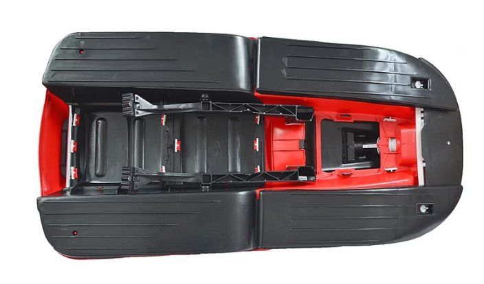 Luge Hamax Sno Fire Taxi Jaune - Biplace Avec Volant & Freins - Design Sportif Pour Enfants - Vitesse & Contrôle Sur Neige