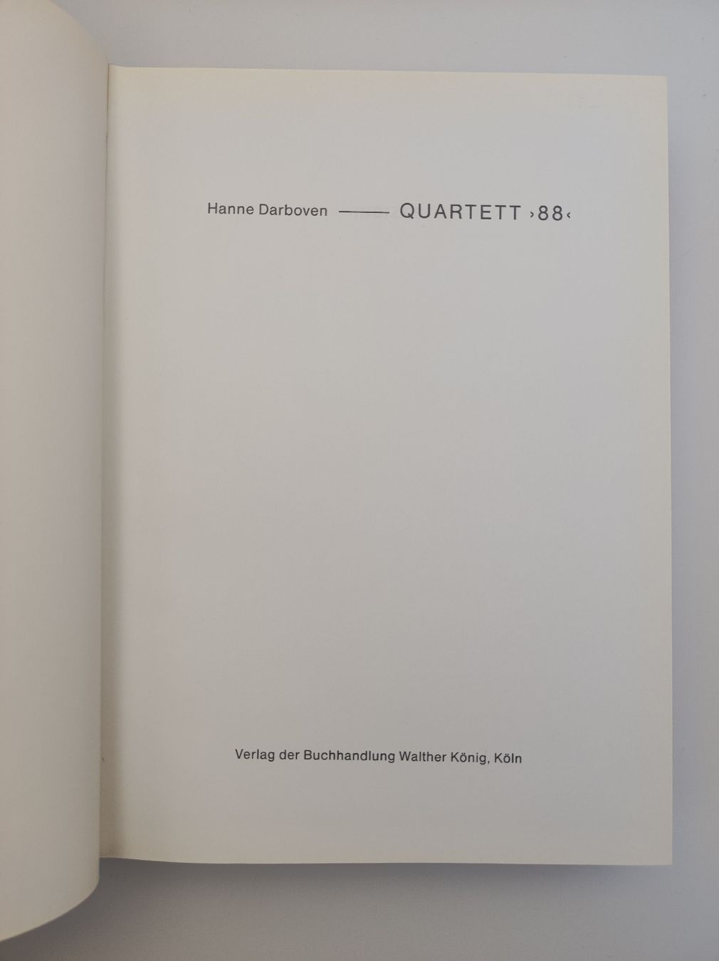 Bücher: ARTISTS BOOKS - HANNE DARBOVEN - – Gebraucht aus Goldach von Gaip 7