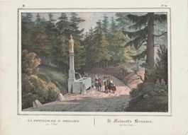 St. Meinrad’s Brunnen auf dem Etzel, Weibel-Comtesse, 1836