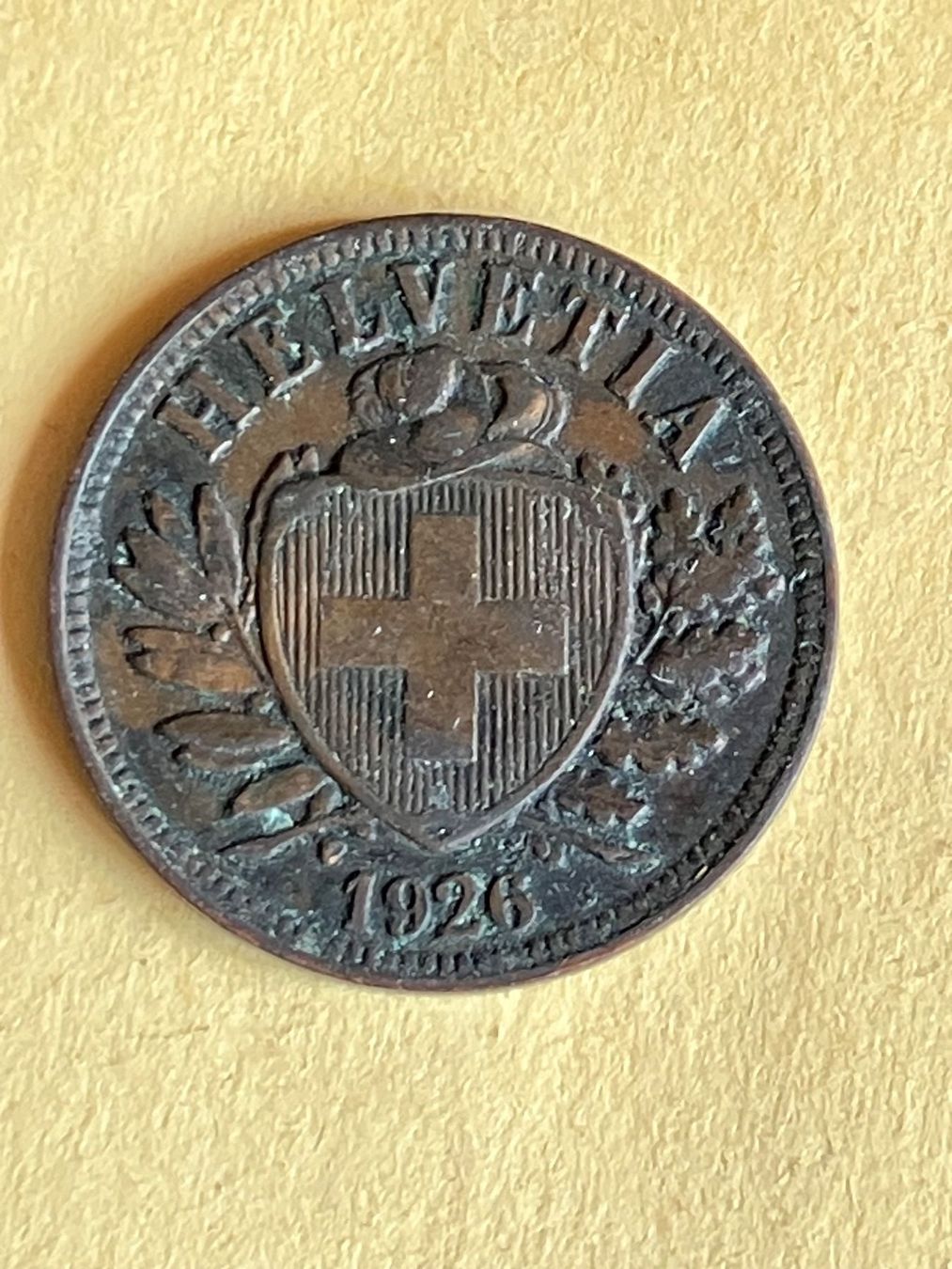 Tutti le monete: 1  Rappen  1926  top – Usato da untervaz venduto da Wingert