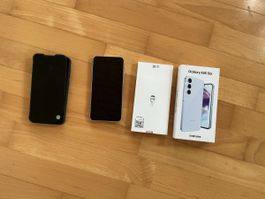 Smartphone Samsung Galaxy A55 5G, mit Hülle neuwertig