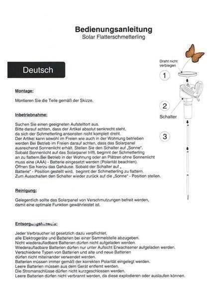 Statuette: 6 Sola Schmetterling – Nuovo e nell'imballaggio originale da Arth venduto da 100i 1