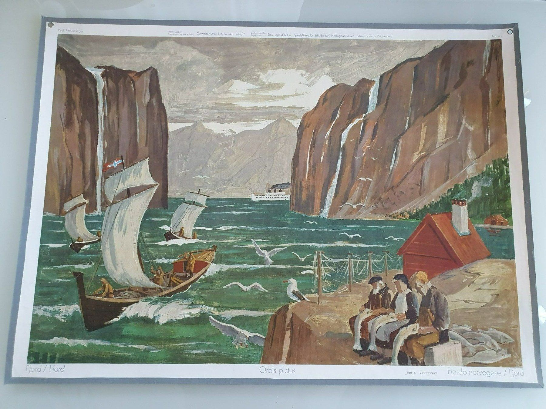 Foto & Immagini: Schulwandbild Nr. 63 Fjord – Usato da Fribourg venduto da YannDuc
