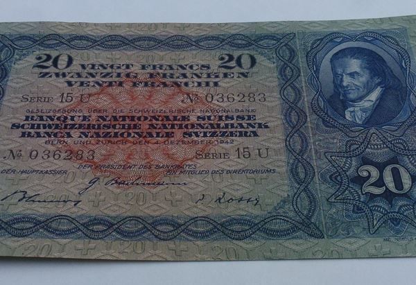 Billets de banque: ++ 20.- Franken 4. Dez. 1942 – D'occasion à Walkringen par Casablanca777 1