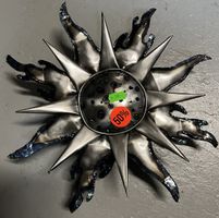 Sonnen Wanddeko aus Metall - Handmade