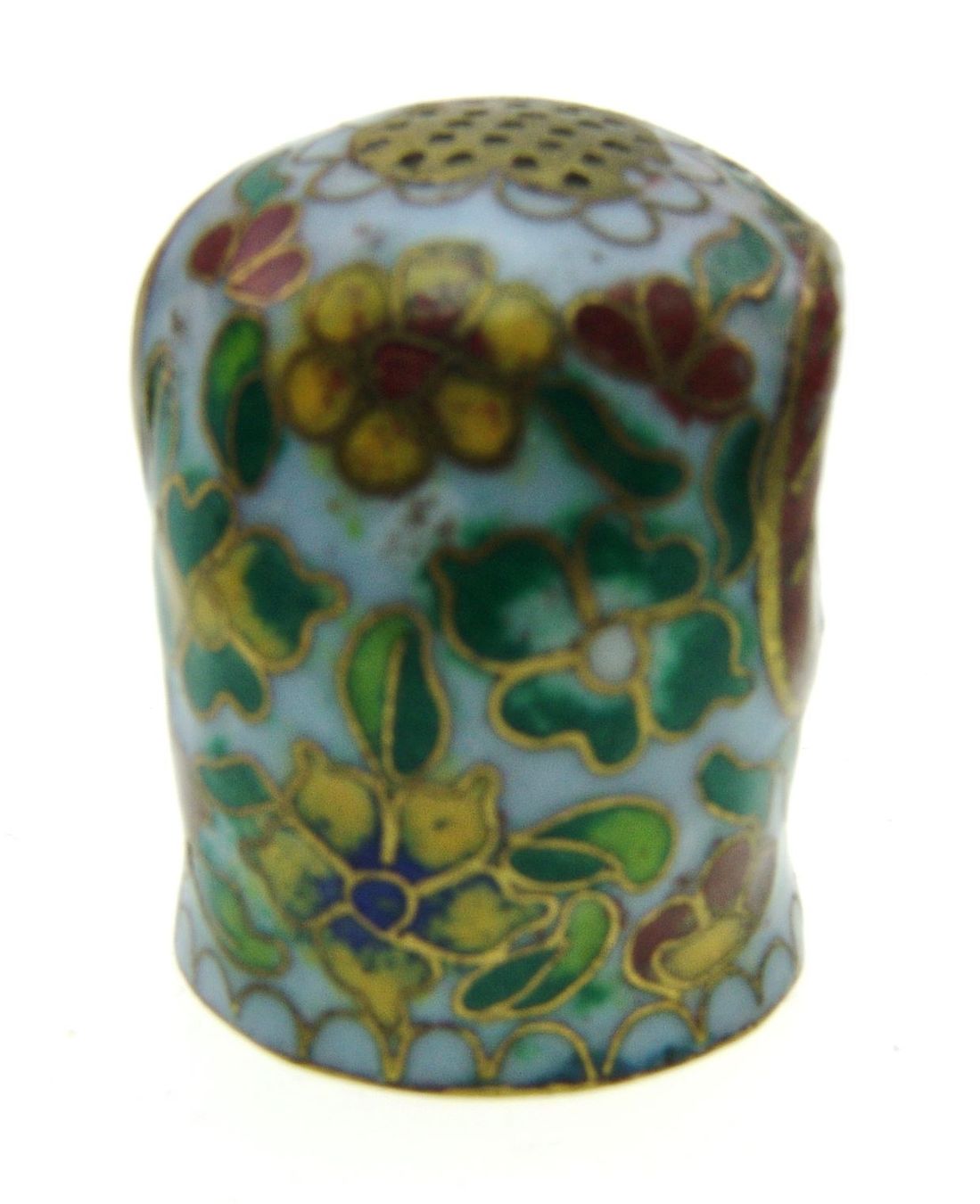 Ditali: Fingerhut - Cloisonne Tierlikopf – Usato da Langenthal venduto da hamster-raeumung 2
