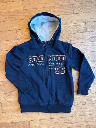 🔥Okaidi ✨ Jungen Teddy Kapuzensweatjacke 8 Jahre ✨💙 💥