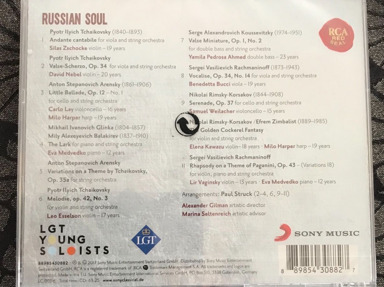 CD: CD Klassik - Russian Soul - Young Solist – Nuovo e nell'imballaggio originale da Mauren venduto da SB1606 1