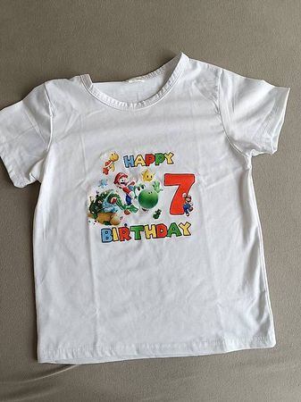 Super Mario 7. Geburtstags Shirt