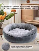 Kuscheliges Hundebett / Katzenbett Grau