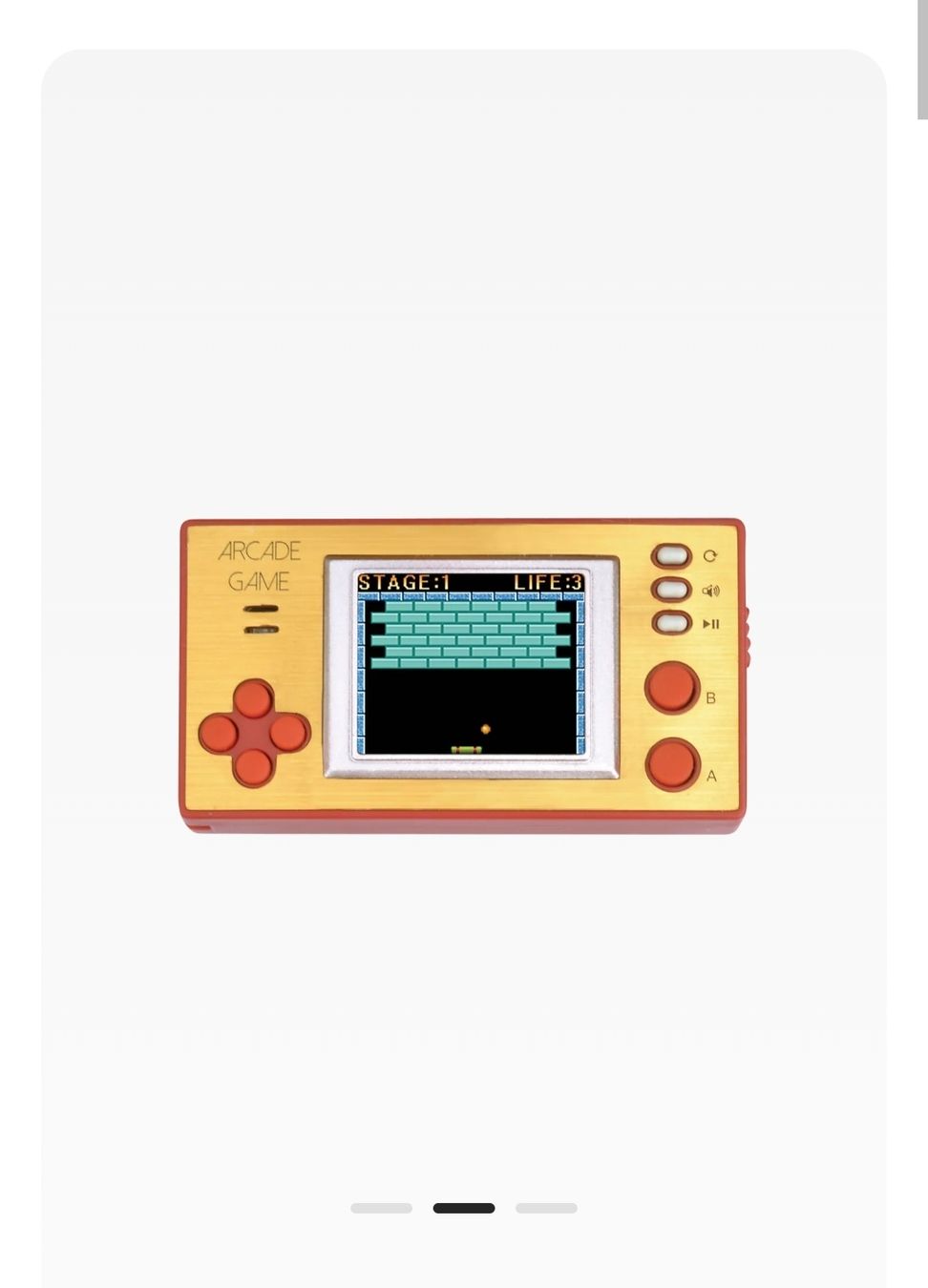 Console: Handheld Arcade Game Retro Console Gold Red New Condition – Usato da Zürich venduto da sha_vw65