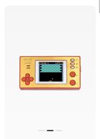 Handheld Arcade Game Retro Console Gold Red New Condition