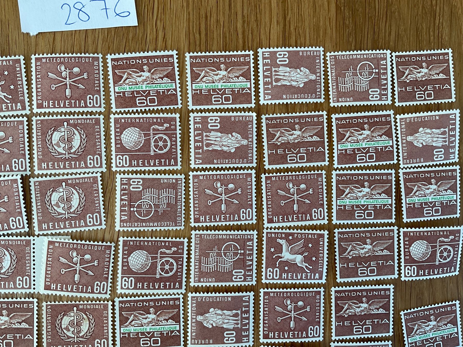 Tutti i francobolli: 60Fr Ämter Frankaturware ungestempelt postfrisch Sammlung – Nuovo (secondo la descrizione) da Wil SG venduto da Chefsugus 2