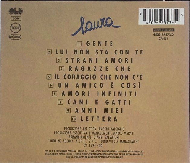 CDs: Laura Pausini – Laura – Gebraucht aus Grüningen von azulverde 1