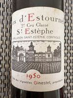 Cos d'Estournel 1950, Saint Estèphe. Top-Wein Rarität