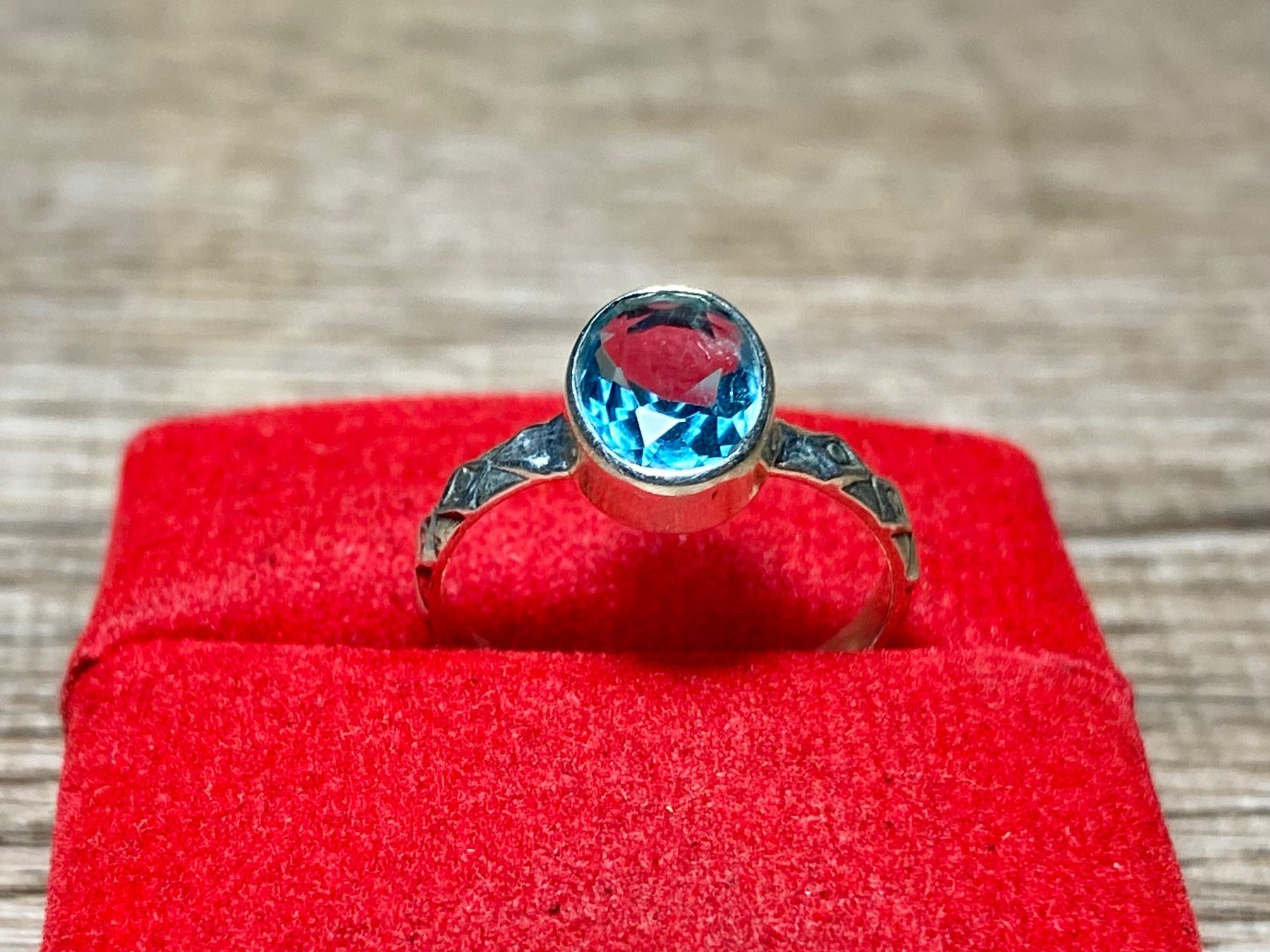 Anelli: 925 Silber Ring - natürlicher Blautopas – Nuovo e nell'imballaggio originale da Laax venduto da Kiki_Kingdom3 7