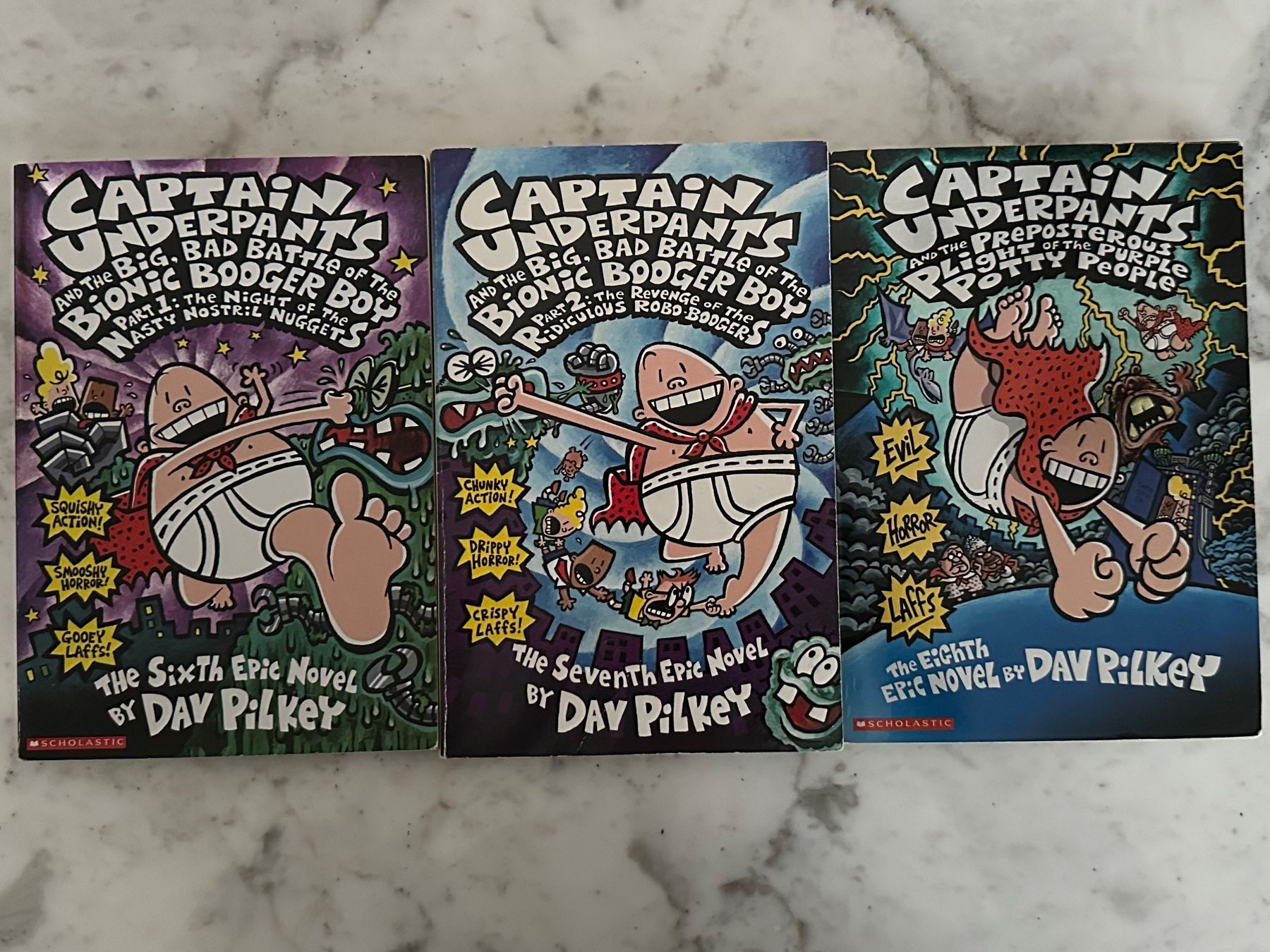 Libri: Captain Underpants Buchreihe -  8 Stück - Englisch – Usato da Hagendorn venduto da Gember 1