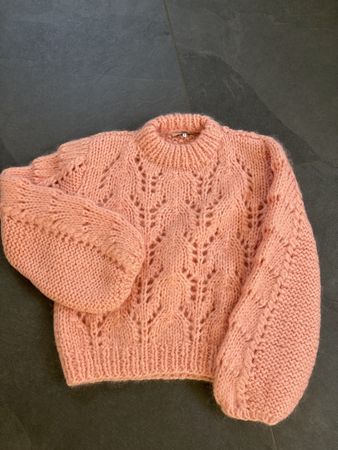 Ganni Herbst Pulli rosa