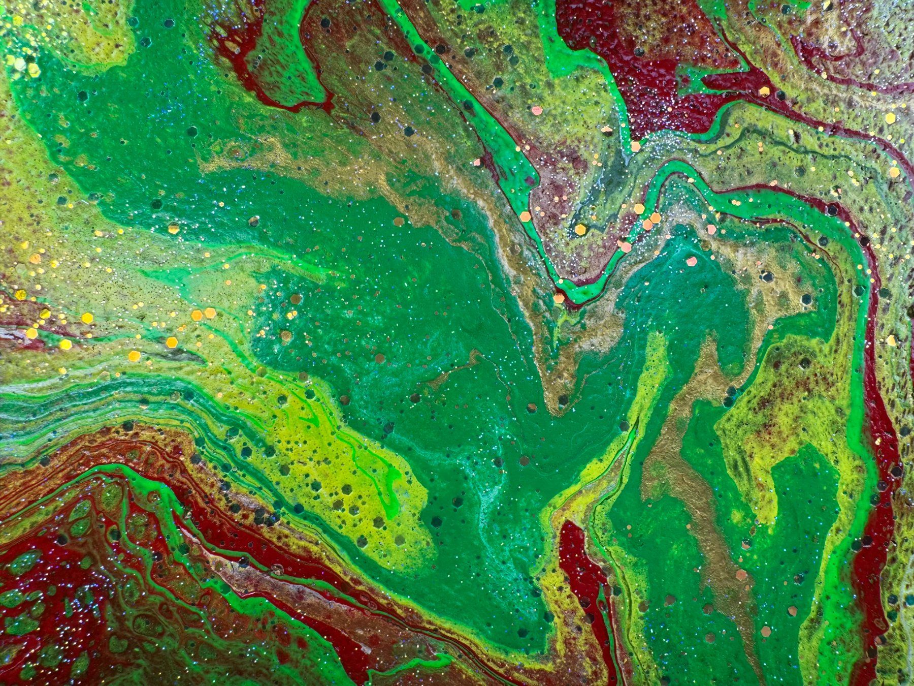 Dipinti: Acryl-Flüssigmalerei, rechteckig – Usato da Schlieren venduto da MayaSheng1983 1