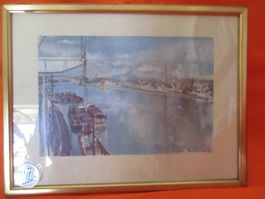 Bild Rheinhafen Basel, Irene Zurkinden 1942