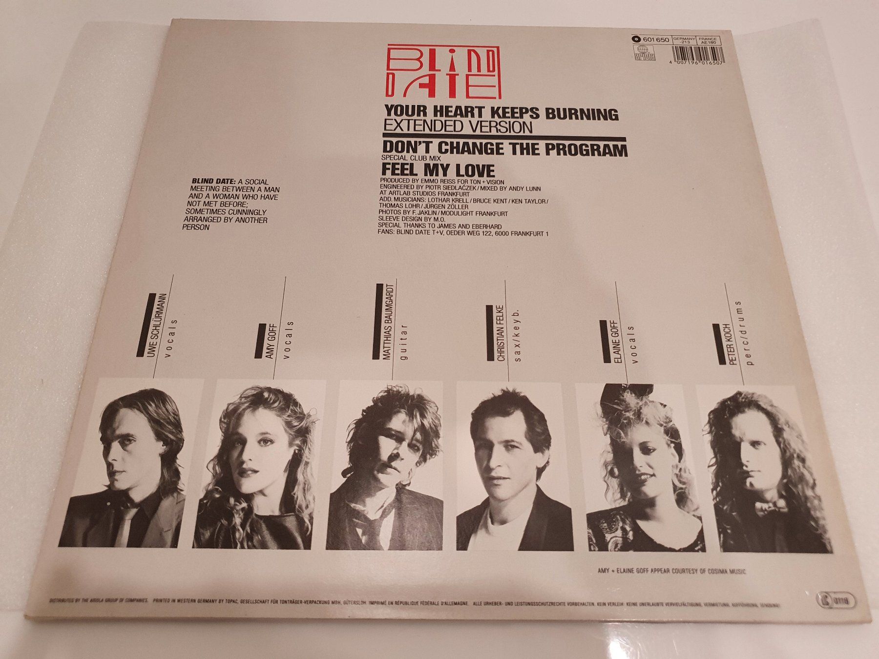 Dischi in vinile: Blind Date – Your Heart Keeps Burning – Usato da Uster venduto da Vinyl-Leidenschaft 1