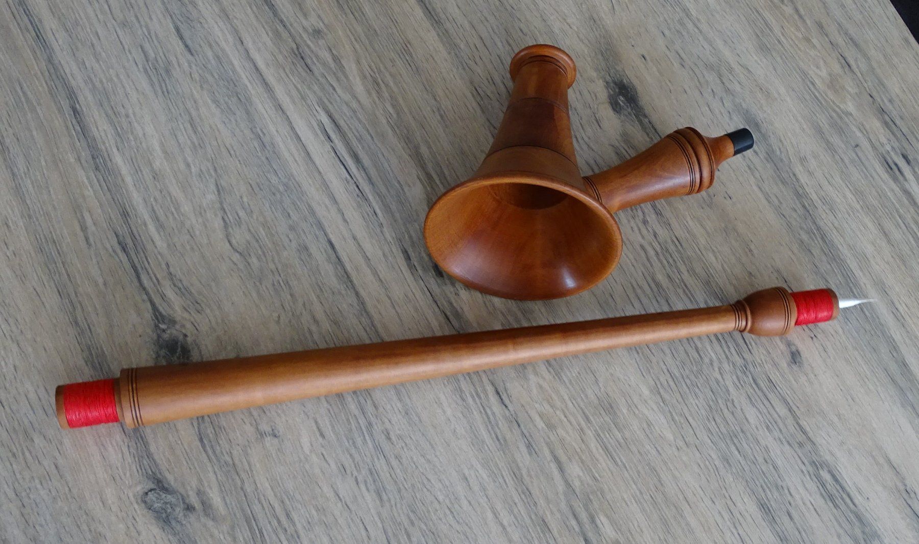 Strumenti musicali: Mittelalterliche handgefertigte Rauschpfeife – Nuovo (secondo la descrizione) da Wikon venduto da rossmueller.f 5