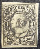 Sachsen Kat. 11x gest. 1855 Kat. 30 Euro (gemasertes Papier)