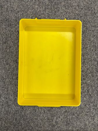 Auftragsbox Kunststoff gelb 179x233x47mm (BxLxH)