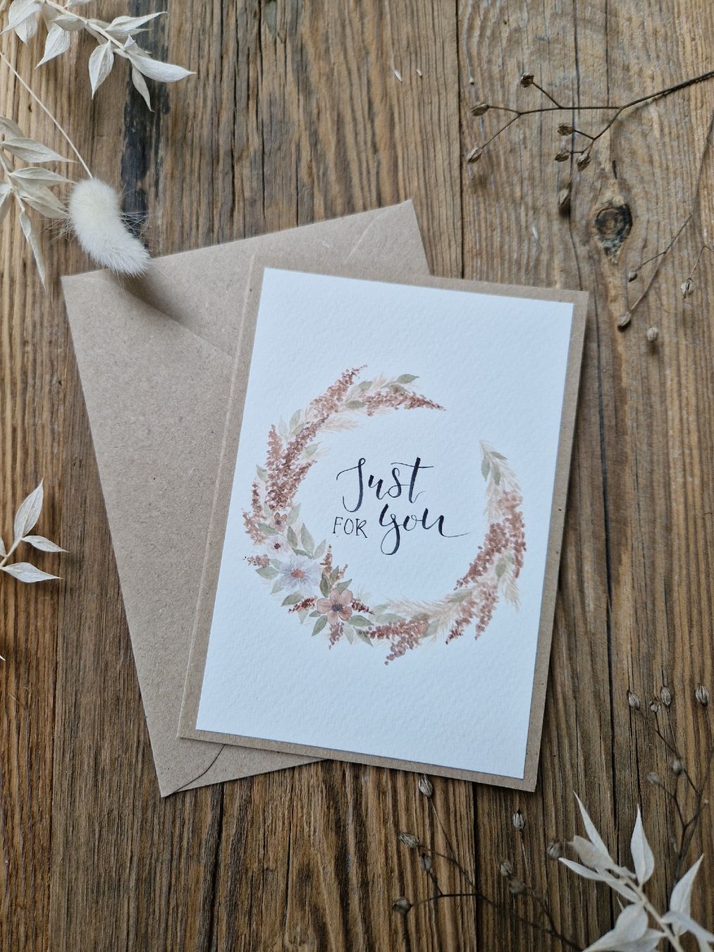 Karten: Handgemachte Grusskarte - Just for you – Neu und originalverpackt aus Grosshöchstetten von sim_t9dc