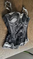H&M Corsage schwarz/grau Grösse 75B guter Zustand Unterwäsch