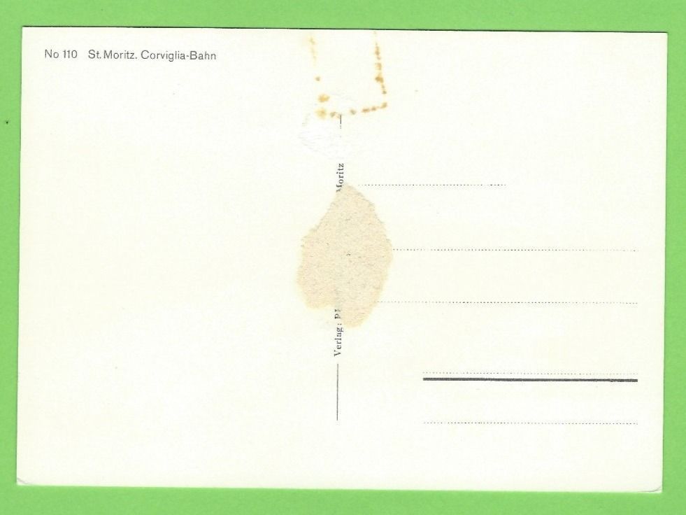 Cartoline postali: St. Moritz, Corviglia-Bahn – Usato da Zürich venduto da t24_de 1