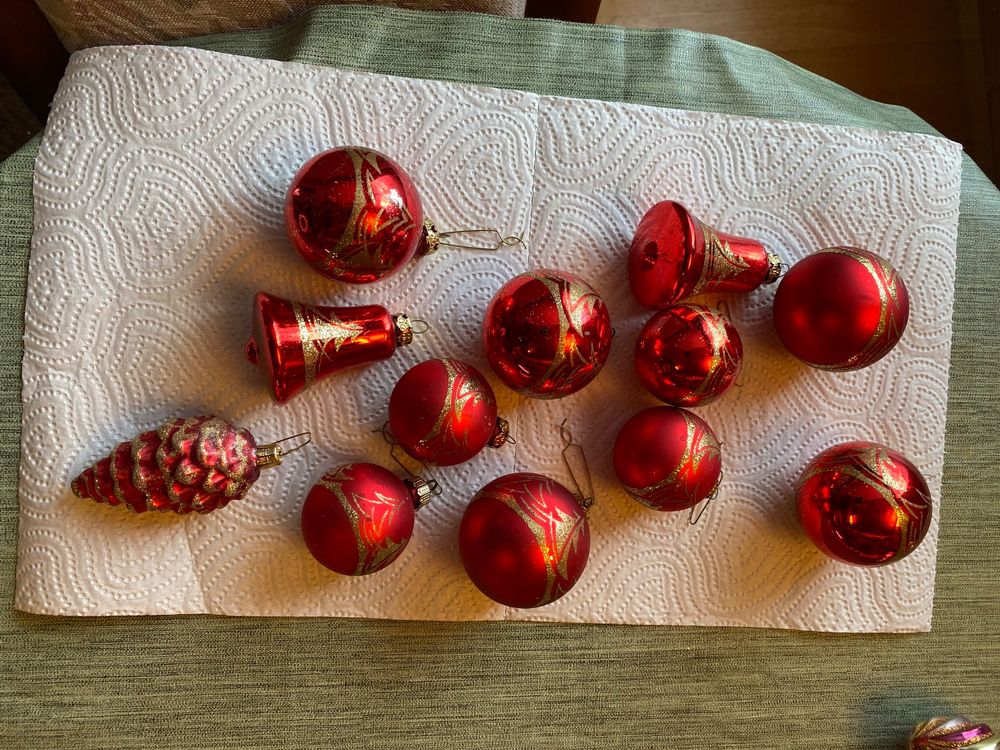 Weihnachtskugeln rot und Glitzer Kaufen auf Ricardo