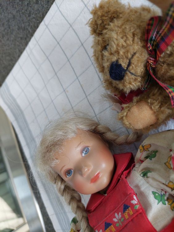 Käthe Kruse Püppchen mit Bärli Estrichfund | Kaufen auf Ricardo