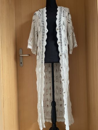 Boho Maxiweste / Kleid in Häkeloptik
