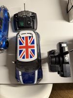2xTamiya RC Autos Mini und Käfer mit Fernsteuerungen