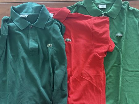 3 Lacoste polo xl