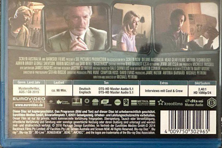 Tutti i DVDs: Backtrack - TOTE VERGESSEN NICHT - Blu-Ray – Usato da Beringen venduto da Mantafisch1 2