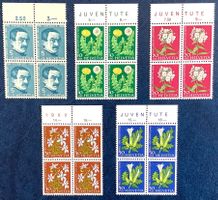 1960 - Pro Juventute  Viererblöcke Postfrisch **